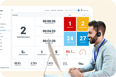 Consola del centro de llamadas