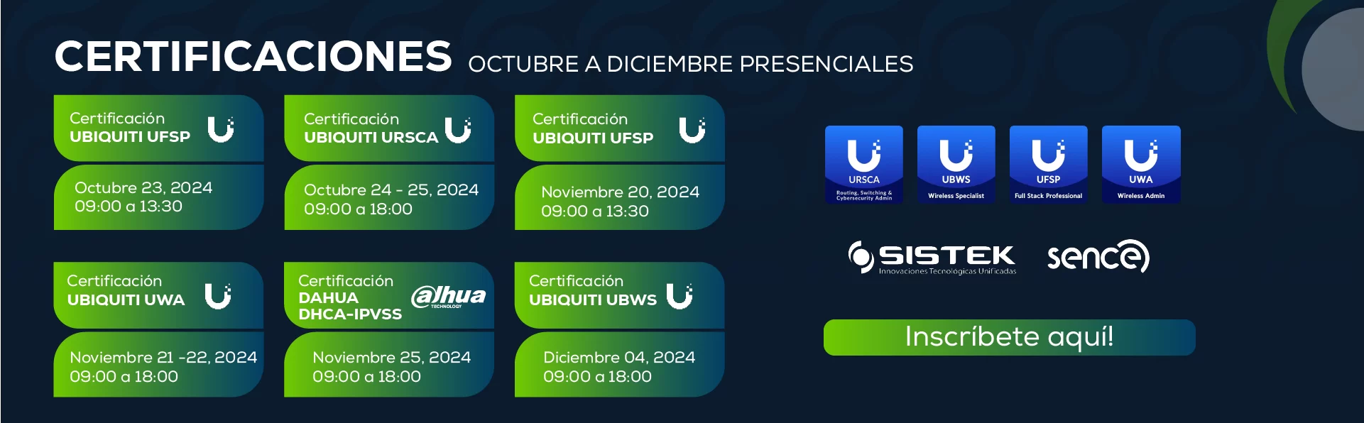 Certificaciones Ubiquiti