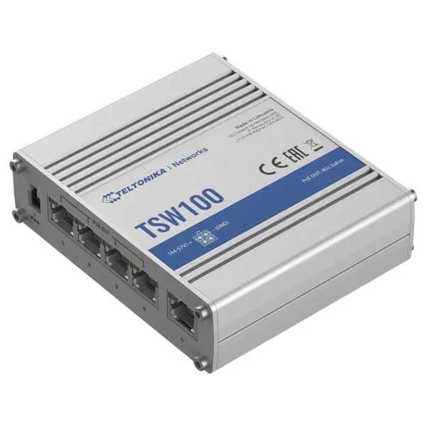 Teltonika Switch Ethernet Industrial PoE TSW100