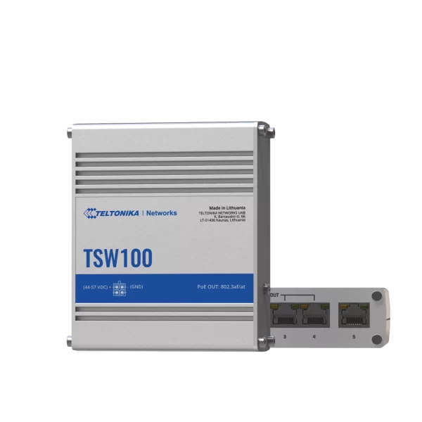 Teltonika Switch Ethernet Industrial PoE TSW100 Principal