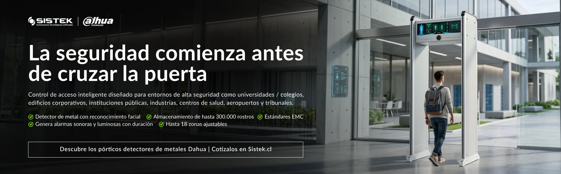 cotiza con nosotros pórticos detectores de metales Dahua