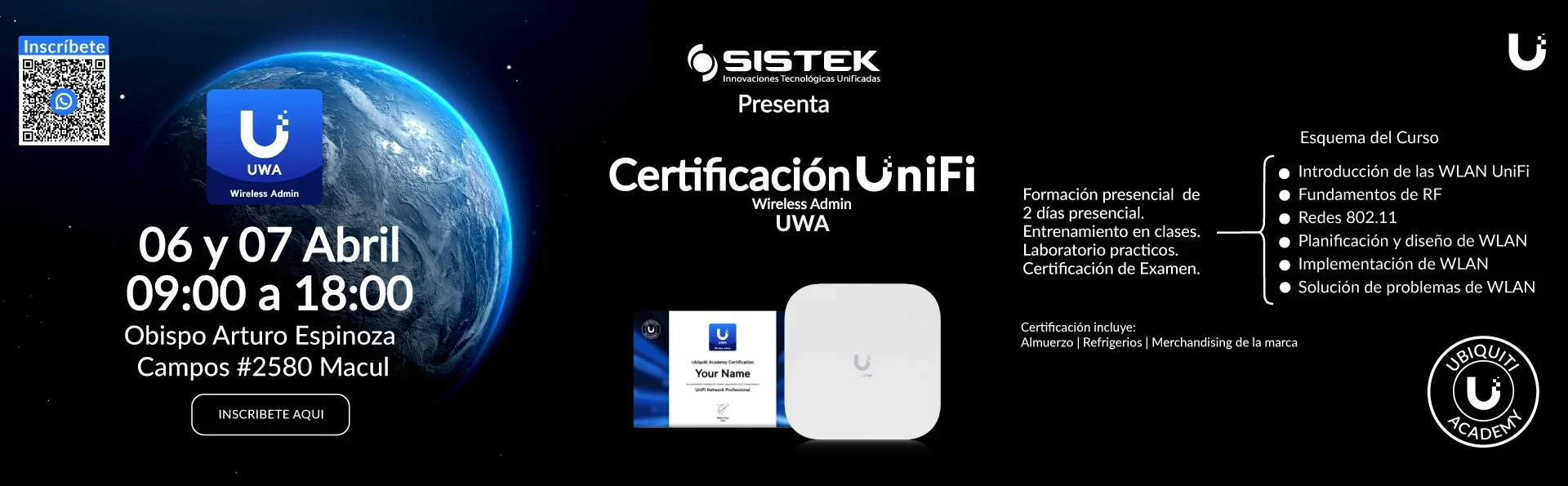 certificacion uwa ubiquiti