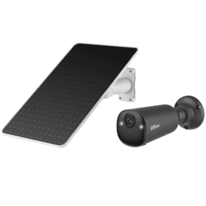 Kit Cámara Bullet IP Solar Dahua 4MP 4G LTE Lente Gran Angular Color Ash